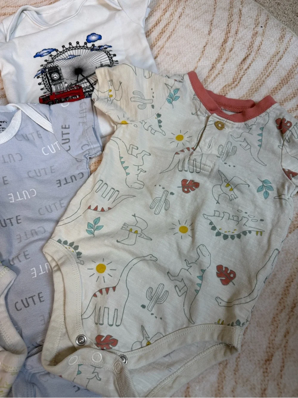 Assorted Baby Onesies – 0–3 Months